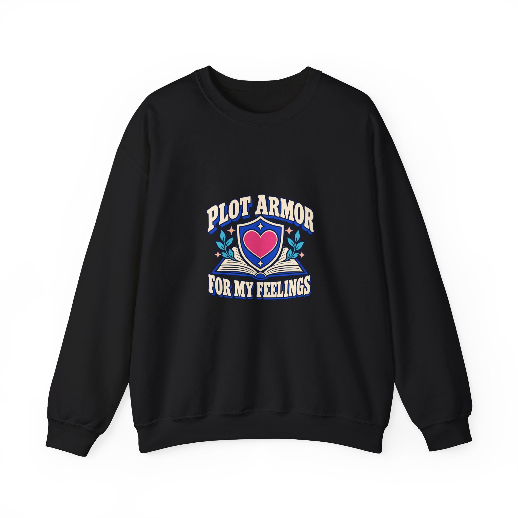 Plot Armor for My Feelings Crewneck Sweatshirt — Book Lover Graphic Sweatshirt, Unisex