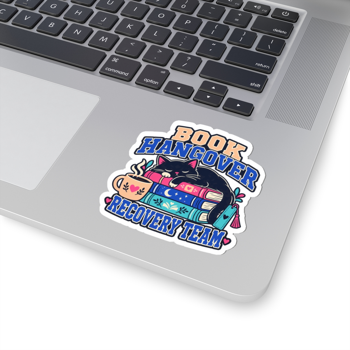 Book Hangover Recovery Team Sticker — Book Lover Kiss-Cut Vinyl Sticker - Image 5