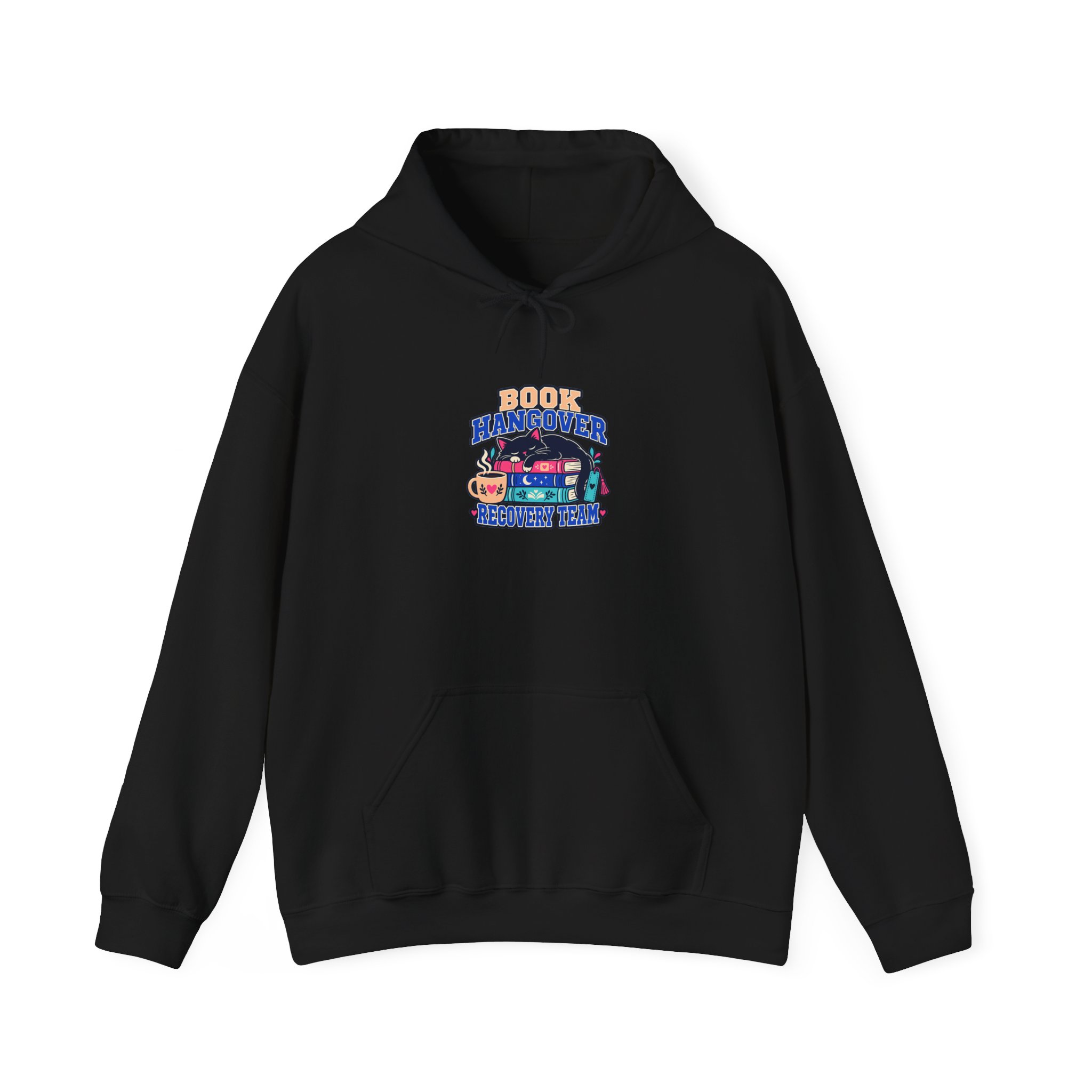 Book Hangover Recovery Team Hoodie — Book Lover Graphic Hooded Sweatshirt, Unisex