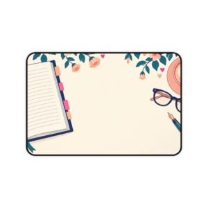 Meet Me in the Margins Desk Mat — Writing Nook Florals Reader Desk Mat