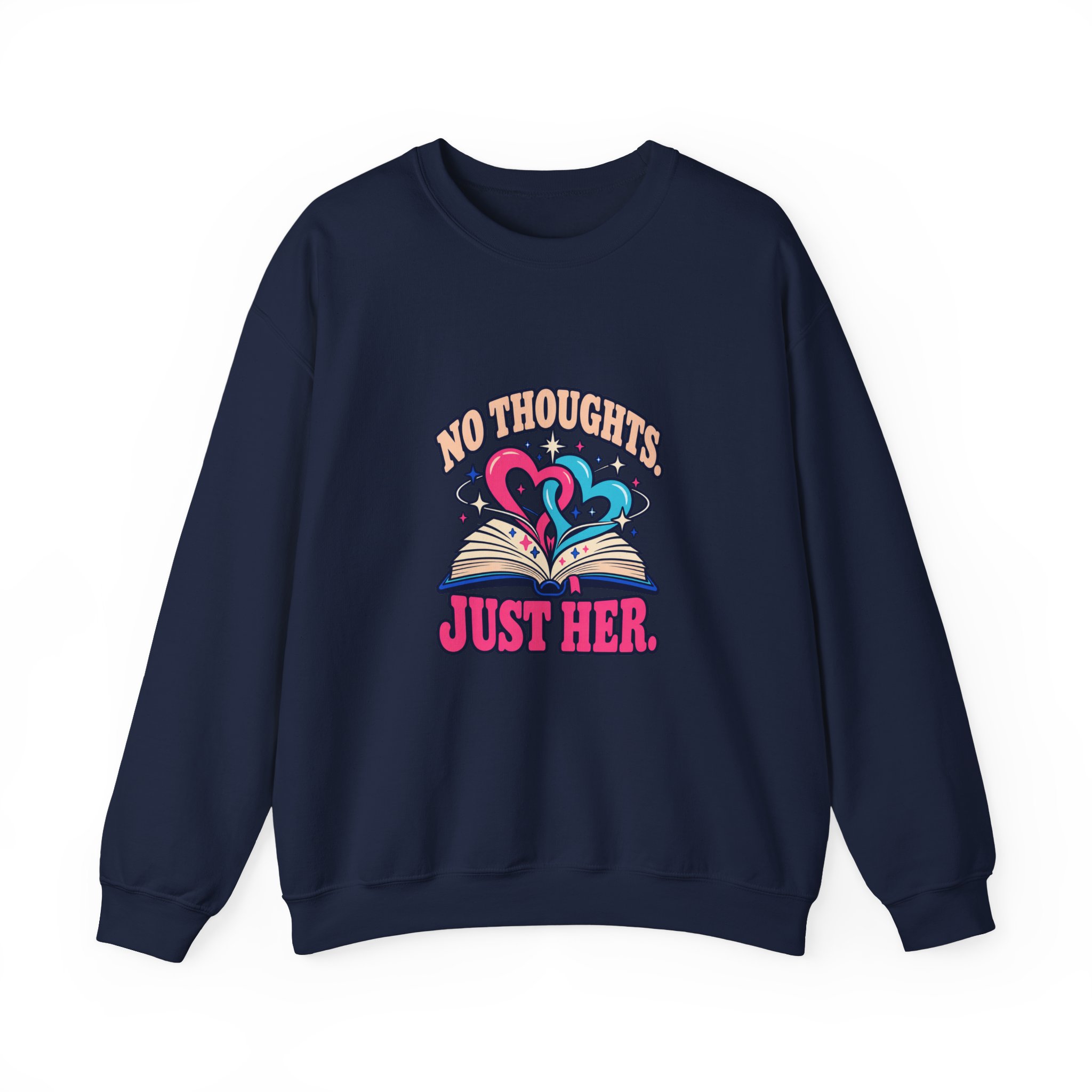 No Thoughts, Just Her Crewneck Sweatshirt — Sapphic Romance Reader Graphic Sweatshirt, Unisex - Image 13