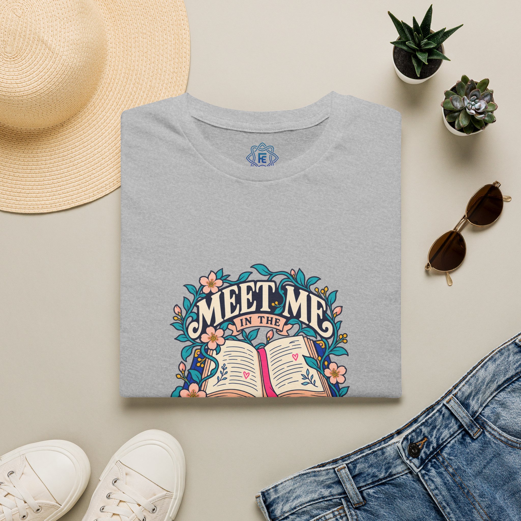 Meet Me in the Margins Tee — Book Annotator Graphic T-Shirt, Unisex Softstyle - Image 2