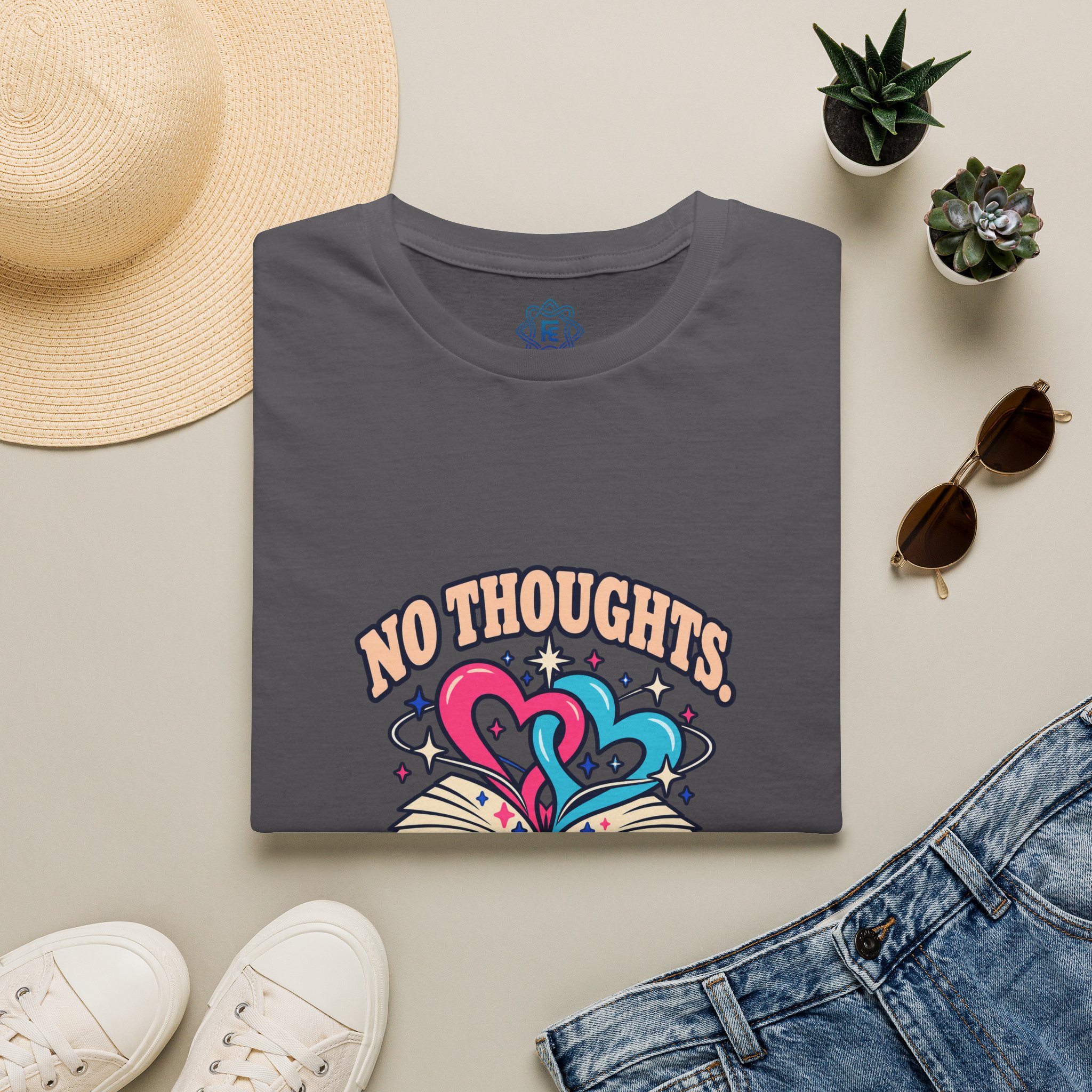 No Thoughts, Just Her Tee — Sapphic Romance Reader Graphic T-Shirt, Unisex Softstyle - Image 6