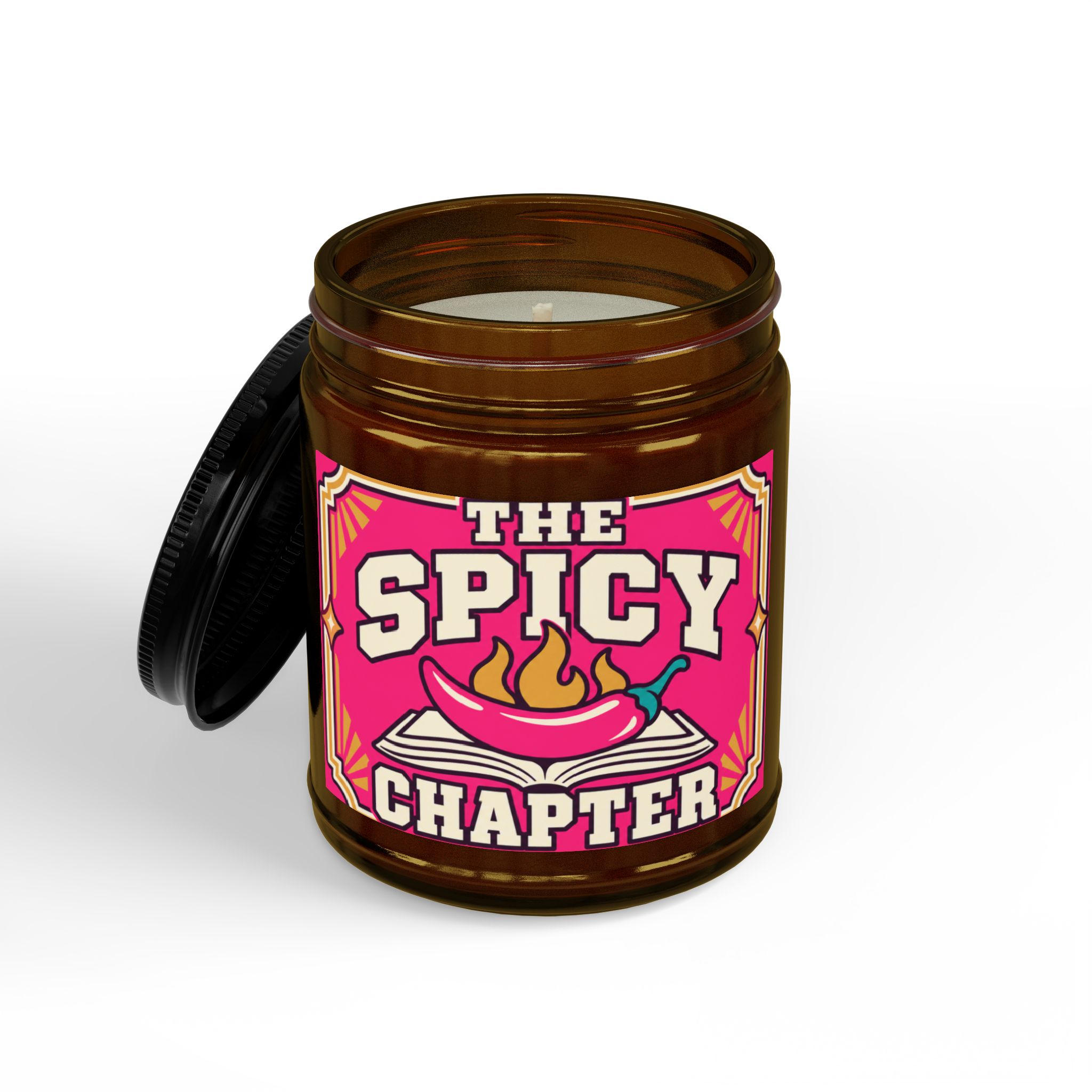 The Spicy Chapter Candle — Romance Reader Scented Soy Candle, 4oz & 9oz - Image 4