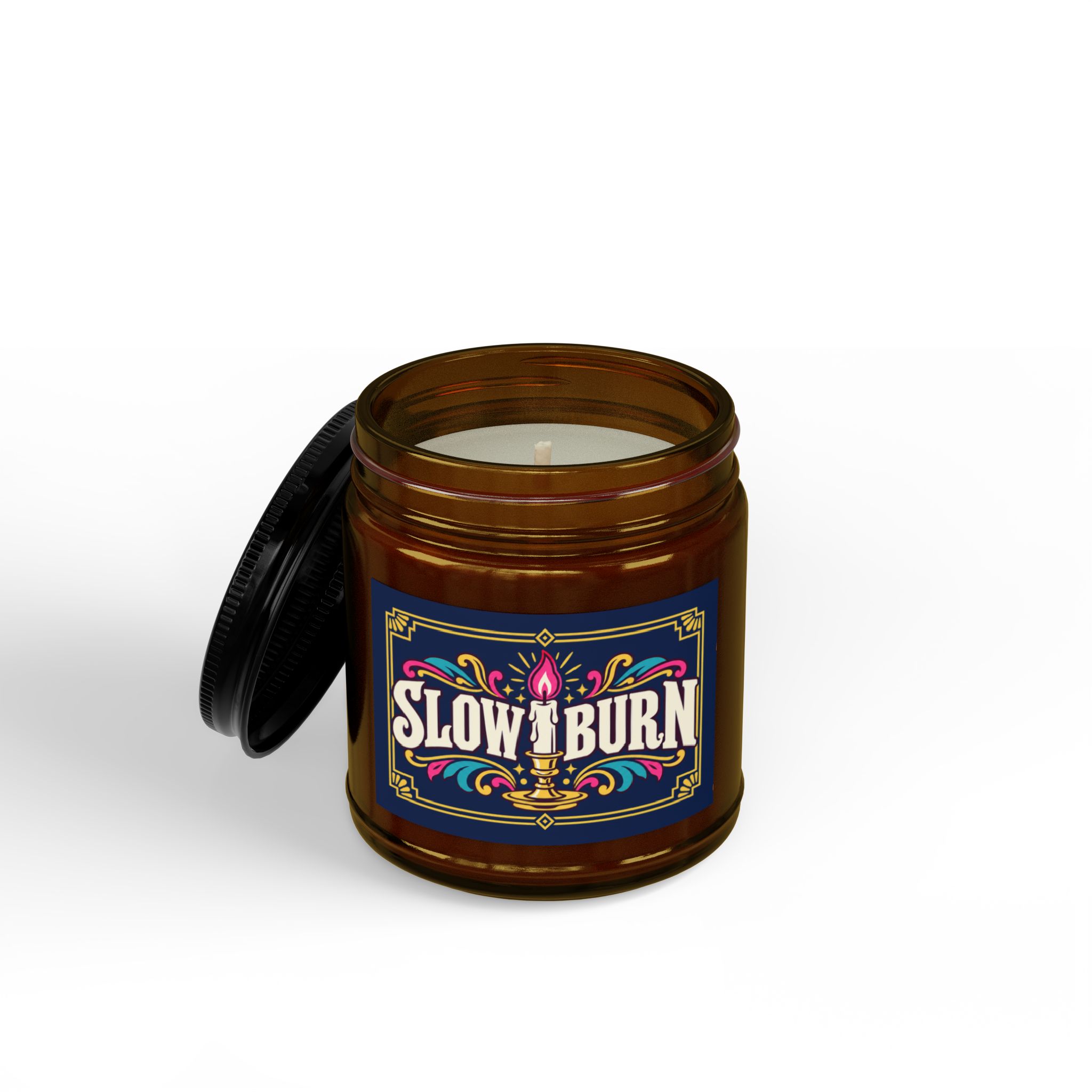 Slow Burn Candle — Romance Trope Scented Soy Candle, 4oz & 9oz - Image 2