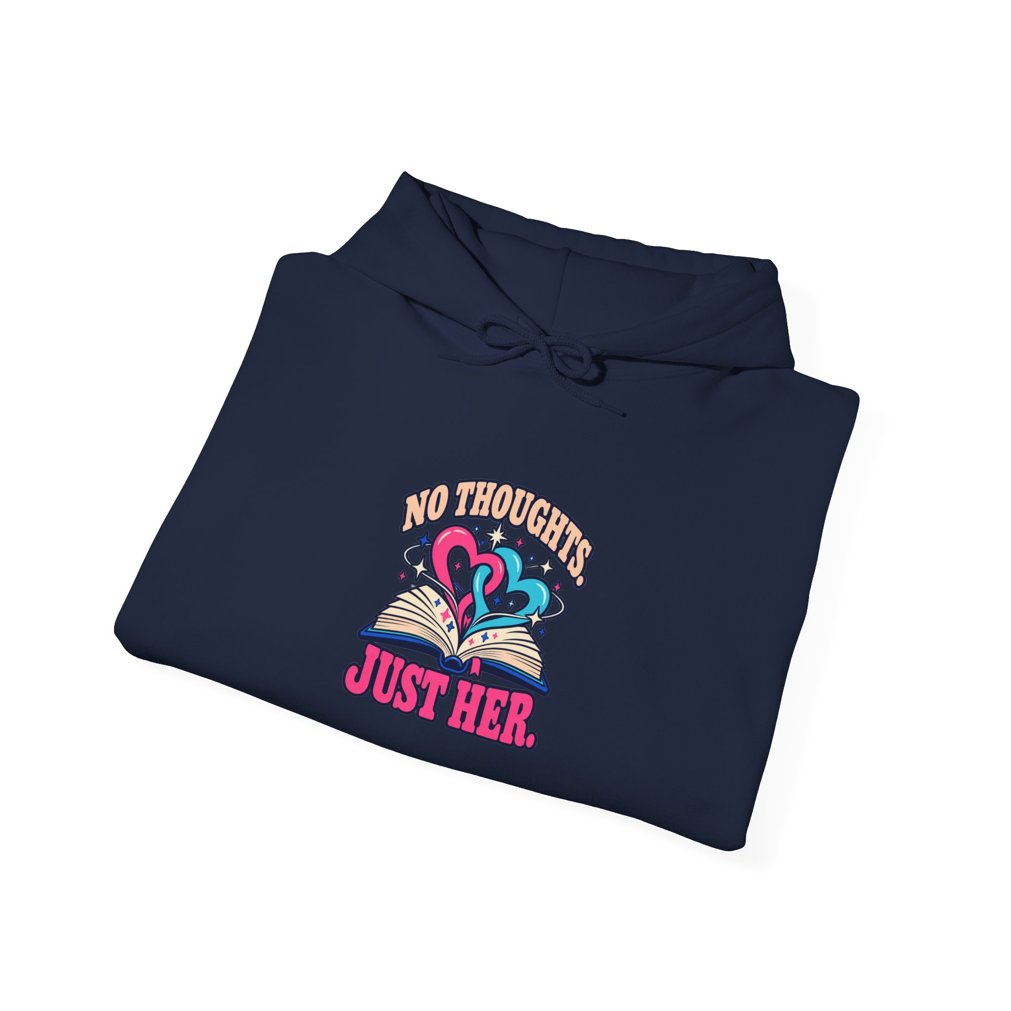 No Thoughts, Just Her Hoodie — Sapphic Romance Reader Graphic Hooded Sweatshirt, Unisex - Image 16