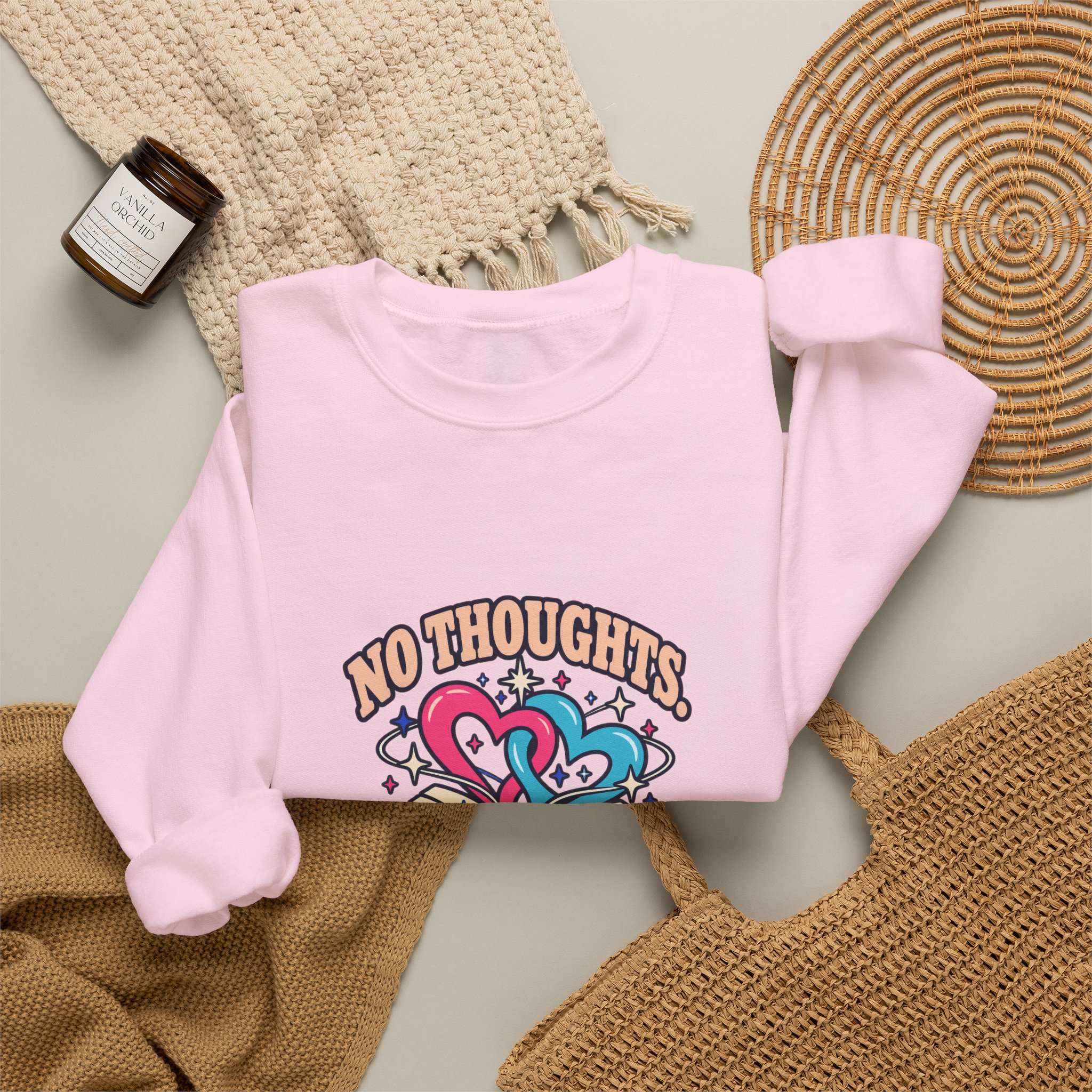 No Thoughts, Just Her Crewneck Sweatshirt — Sapphic Romance Reader Graphic Sweatshirt, Unisex - Image 20