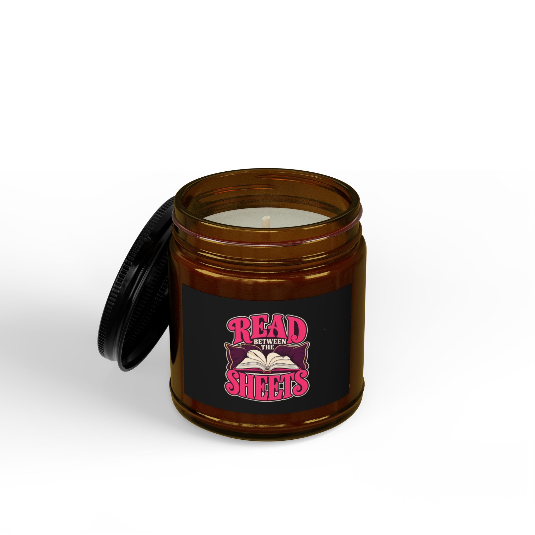 Read Between the Sheets Candle — Spicy Romance Reader Scented Soy Candle, 4oz & 9oz - Image 2