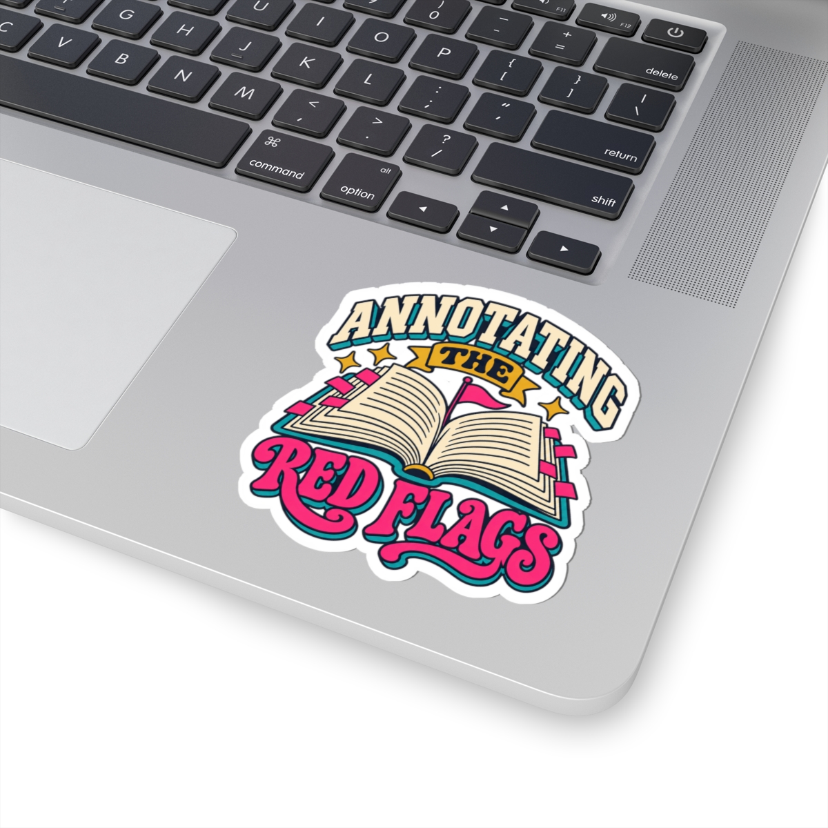 Annotating the Red Flags Sticker — Dark Romance Reader Kiss-Cut Vinyl Sticker - Image 5