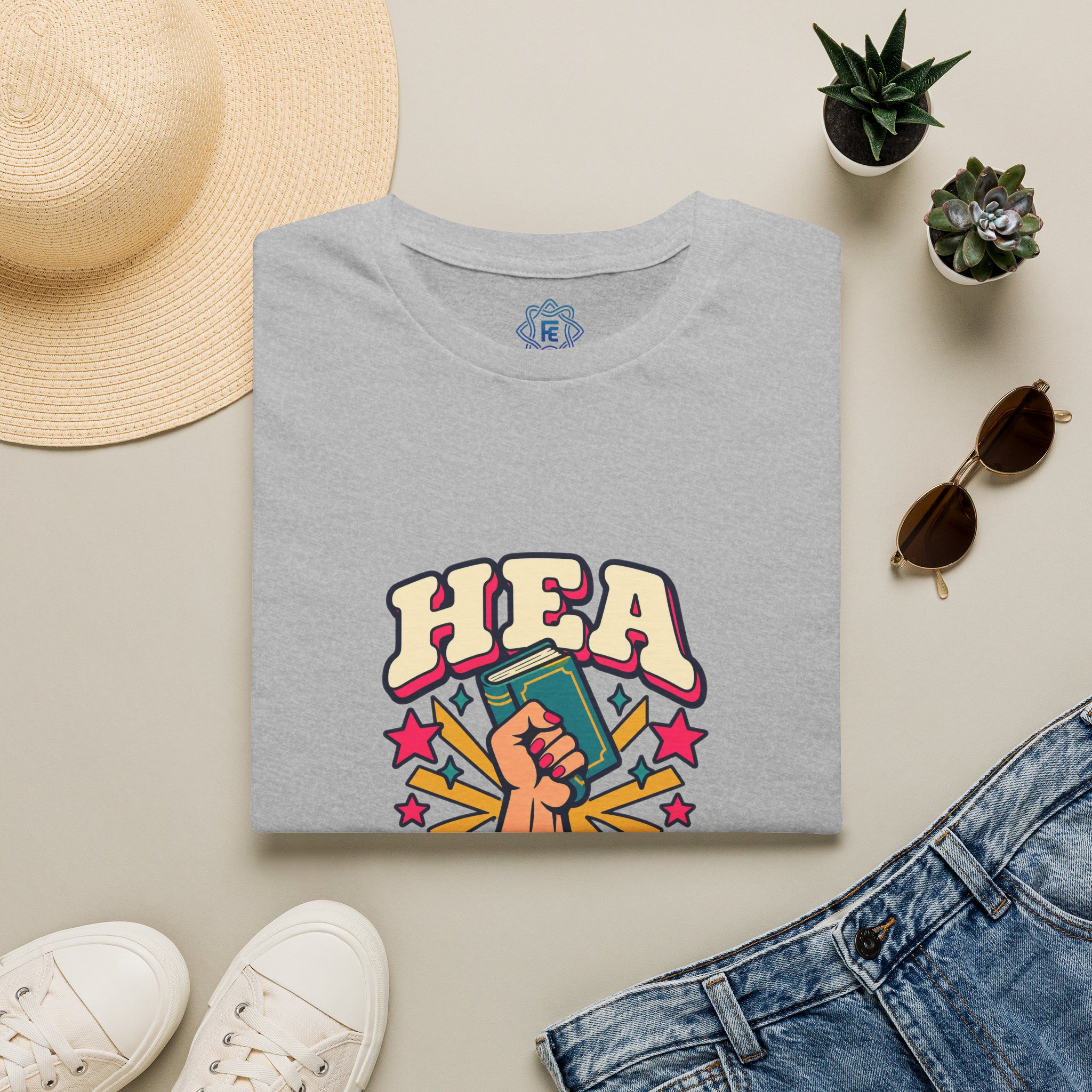 HEA or I Riot Tee — Romance Reader Graphic T-Shirt, Unisex Softstyle - Image 2