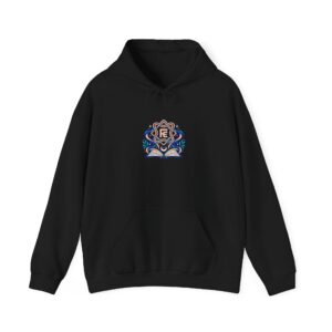 Story Portal Hoodie — Fractal Enigma Emblem Graphic Hooded Sweatshirt, Unisex