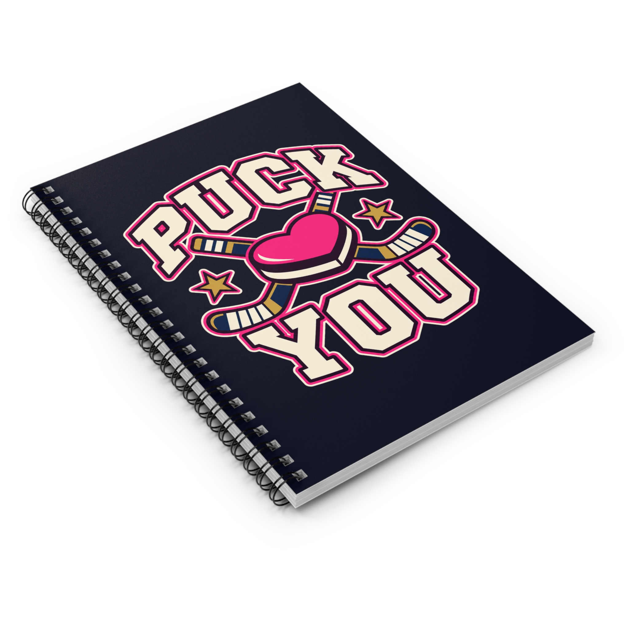 Puck You Spiral Notebook — Hockey Romance Reader Ruled Notebook, 6″ × 8″ - Image 3