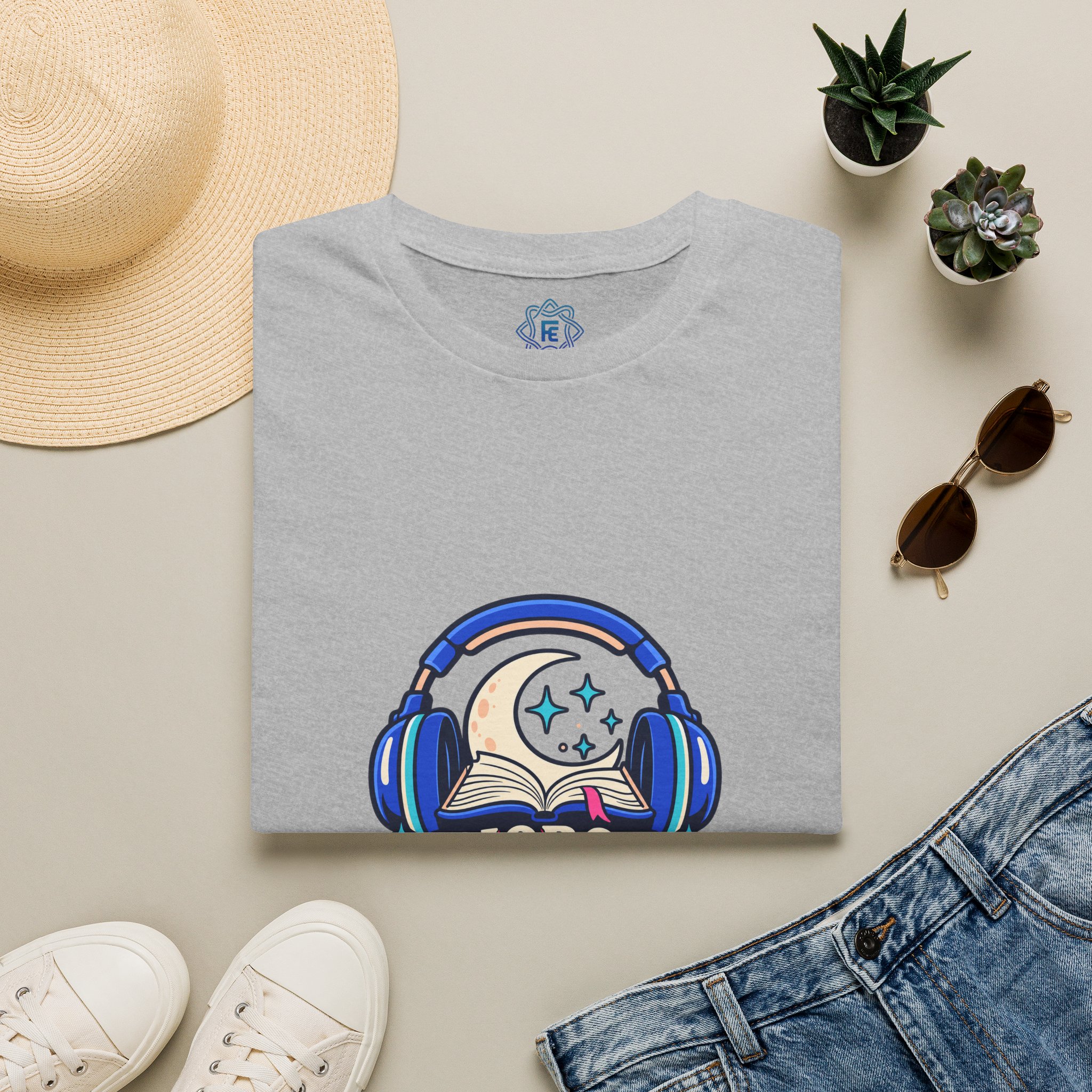 Audiobooks After Dark Tee — Audiobook Lover Graphic T-Shirt, Unisex Softstyle - Image 2
