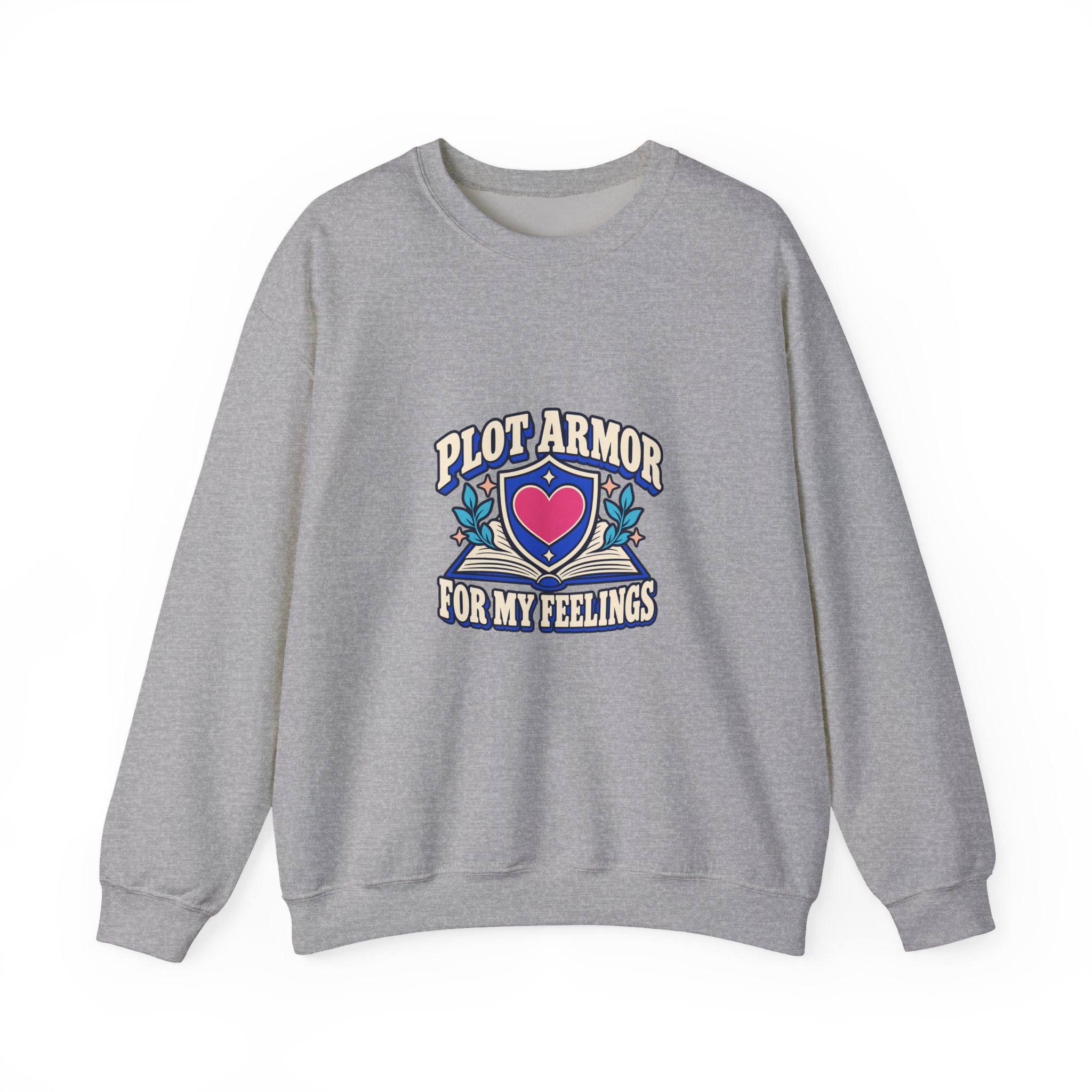 Plot Armor for My Feelings Crewneck Sweatshirt — Book Lover Graphic Sweatshirt, Unisex - Image 9