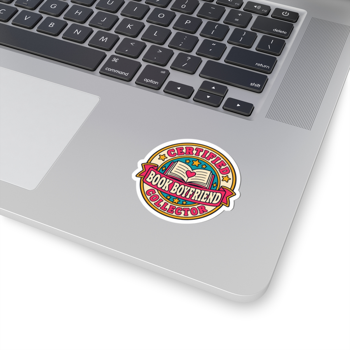 Certified Book Boyfriend Collector Sticker — Romance Reader Kiss-Cut Vinyl Sticker - Image 2