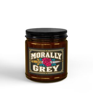 Morally Grey Candle — Dark Romance Scented Soy Candle, 4oz & 9oz