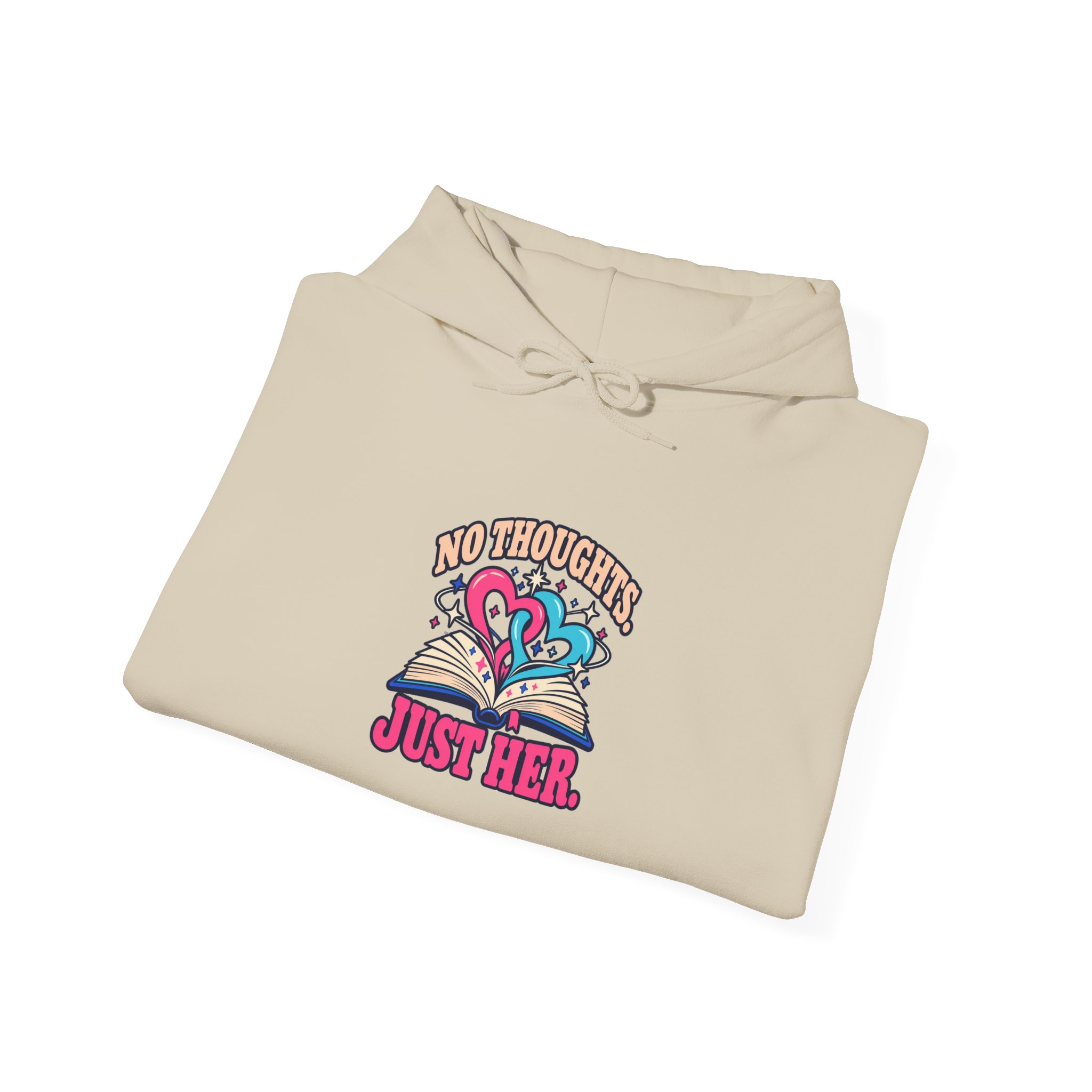 No Thoughts, Just Her Hoodie — Sapphic Romance Reader Graphic Hooded Sweatshirt, Unisex - Image 8