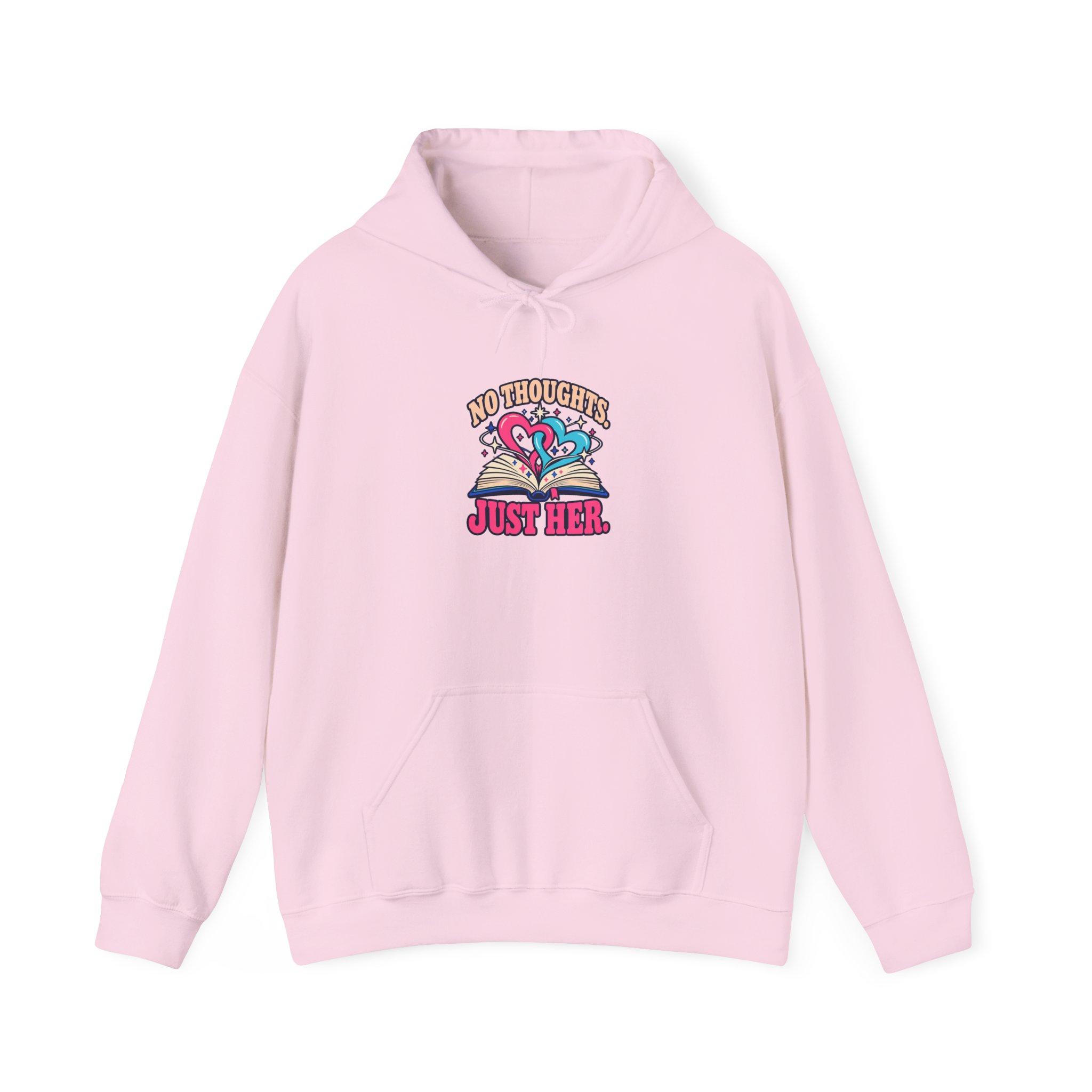 No Thoughts, Just Her Hoodie — Sapphic Romance Reader Graphic Hooded Sweatshirt, Unisex - Image 17