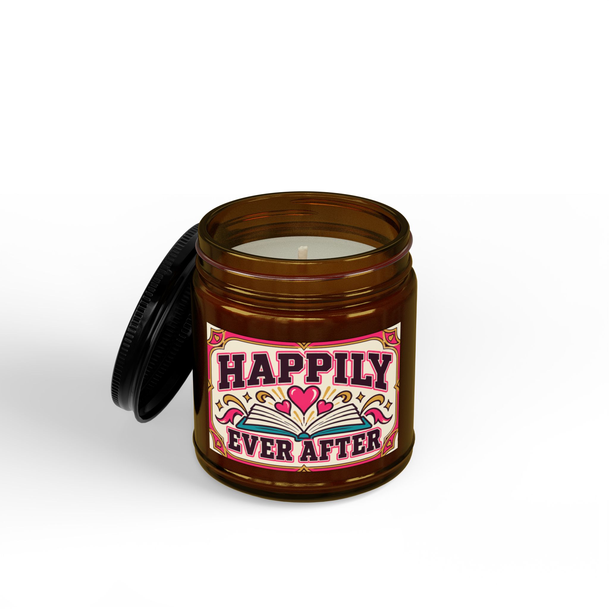 Happily Ever After Candle — Romance Reader Scented Soy Candle, 4oz & 9oz - Image 2