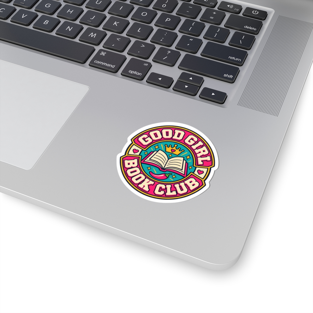 Good Girl Book Club Sticker — Spicy Romance Reader Kiss-Cut Vinyl Sticker - Image 2