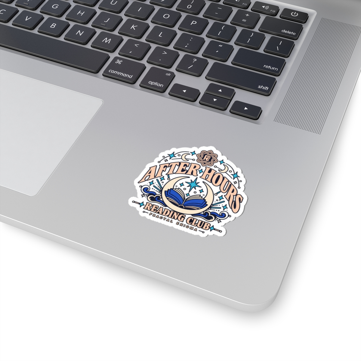 After Hours Reading Club Sticker — Fractal Enigma Kiss-Cut Vinyl Sticker - Image 2