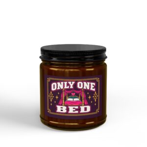 Only One Bed Candle — Romance Trope Scented Soy Candle, 4oz & 9oz