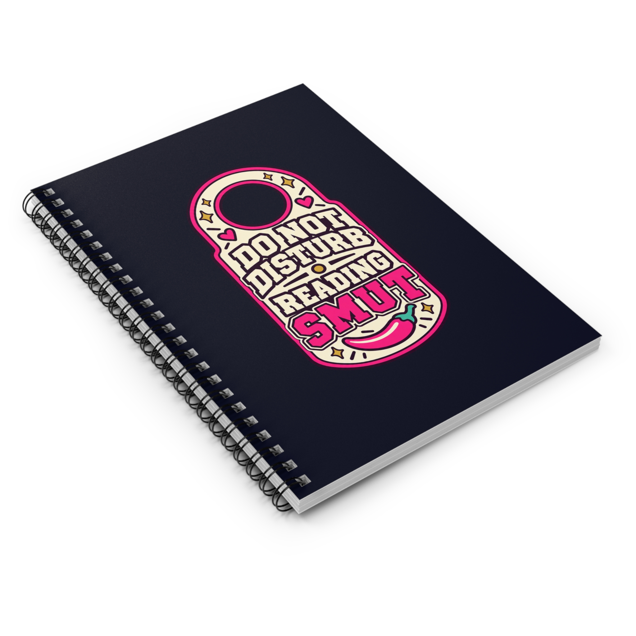 Do Not Disturb, Reading Smut Spiral Notebook — Spicy Romance Reader Ruled Notebook, 6″ × 8″ - Image 3