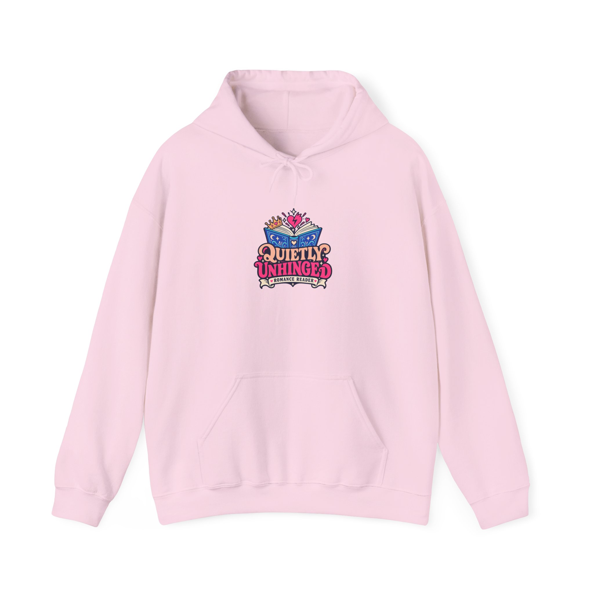 Quietly Unhinged Hoodie — Romance Reader Graphic Hooded Sweatshirt, Unisex - Image 17
