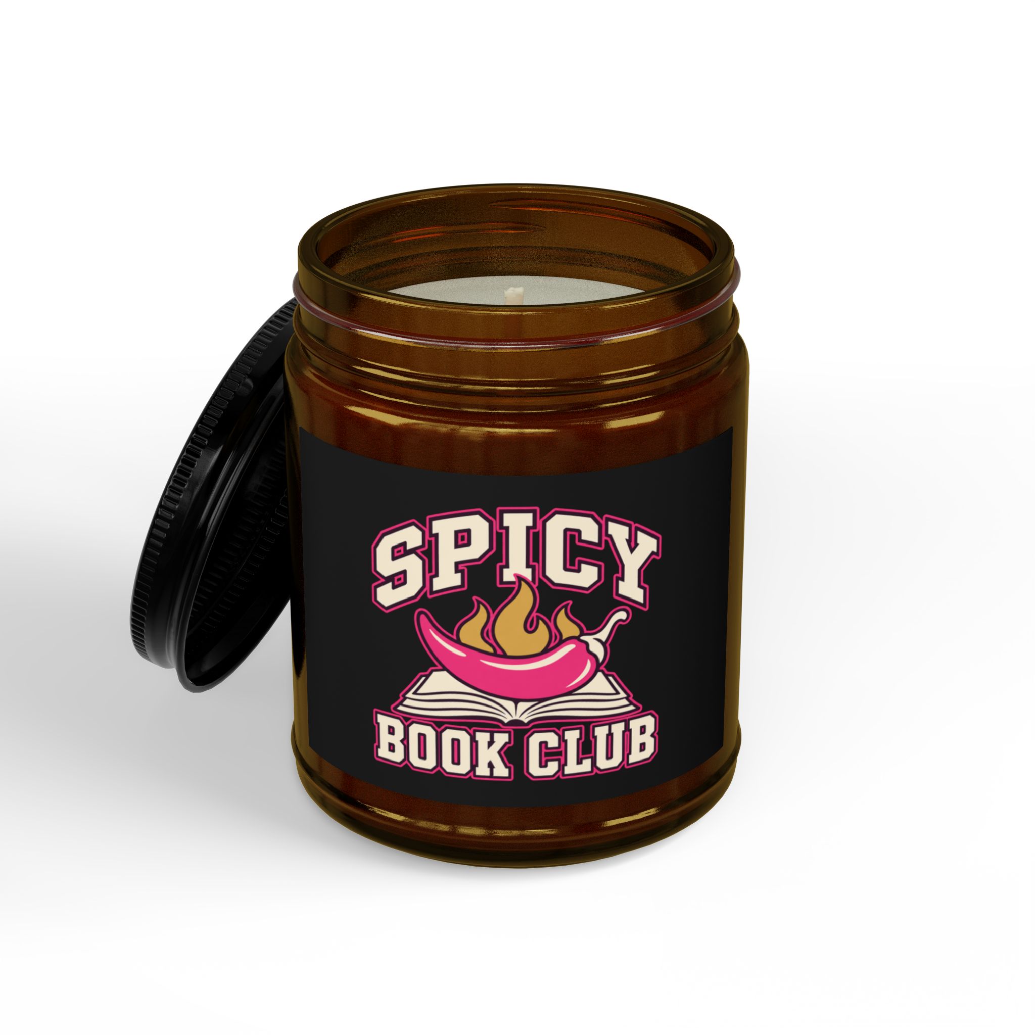 Spicy Book Club Candle — Romance Reader Scented Soy Candle, 4oz & 9oz - Image 4