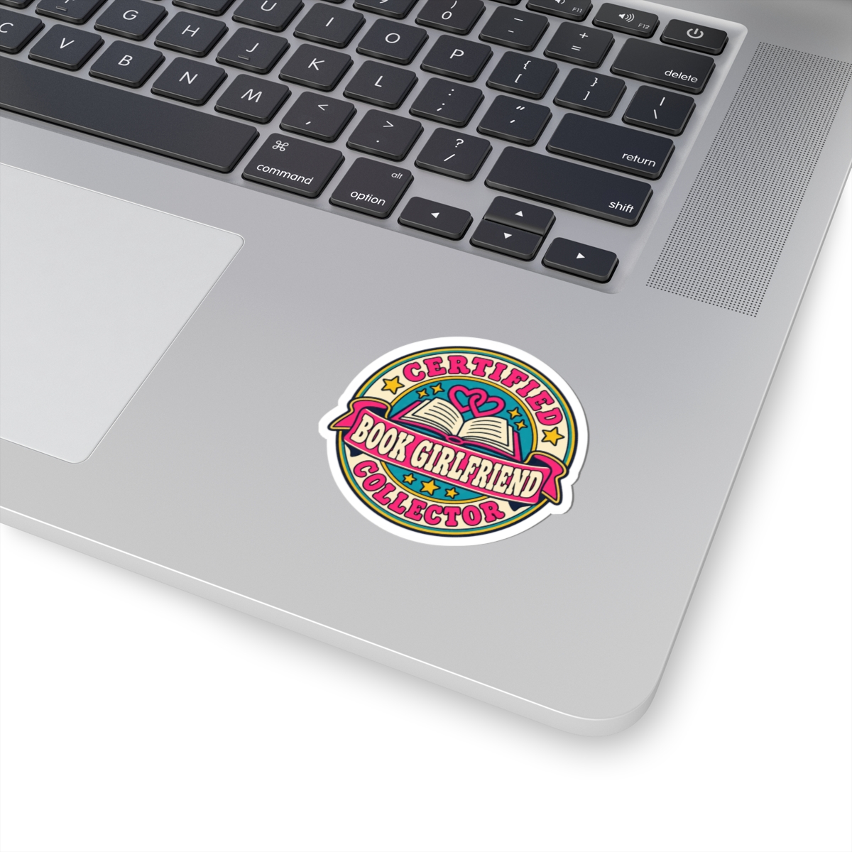 Certified Book Girlfriend Collector Sticker — Sapphic Romance Reader Kiss-Cut Vinyl Sticker - Image 2