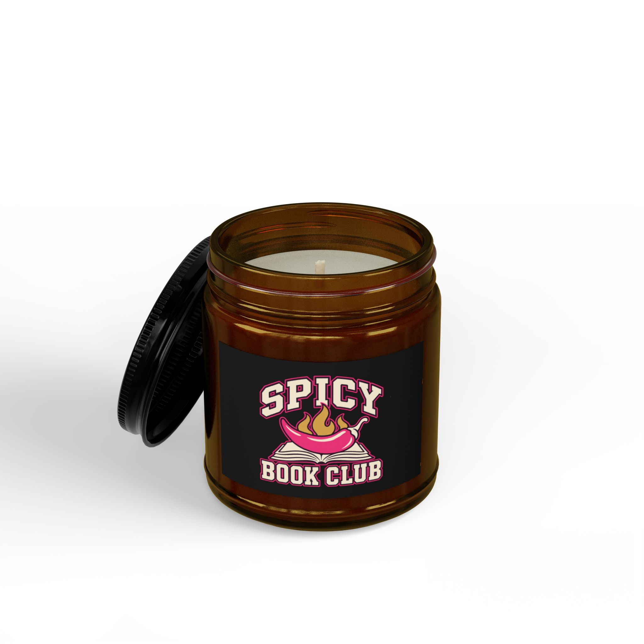 Spicy Book Club Candle — Romance Reader Scented Soy Candle, 4oz & 9oz - Image 2