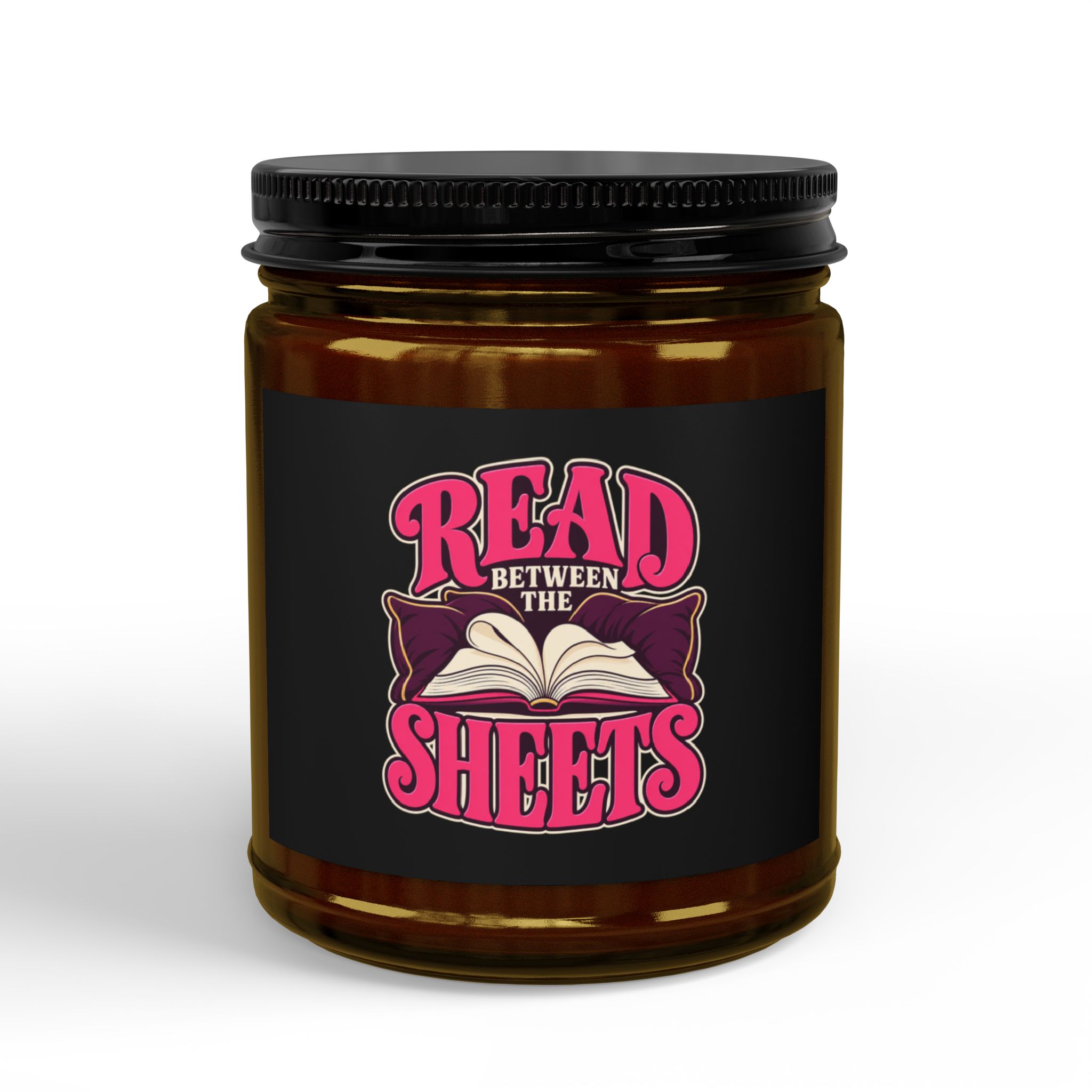 Read Between the Sheets Candle — Spicy Romance Reader Scented Soy Candle, 4oz & 9oz - Image 3