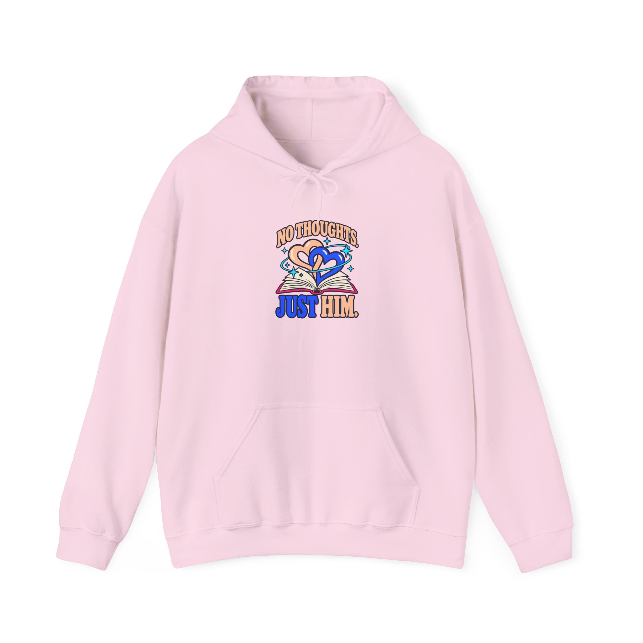 No Thoughts, Just Him Hoodie — Romance Reader Graphic Hooded Sweatshirt, Unisex - Image 17