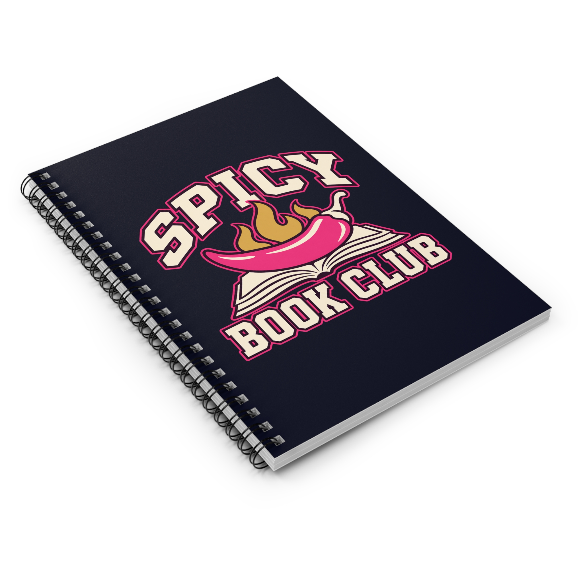 Spicy Book Club Spiral Notebook — Romance Reader Ruled Notebook, 6″ × 8″ - Image 3