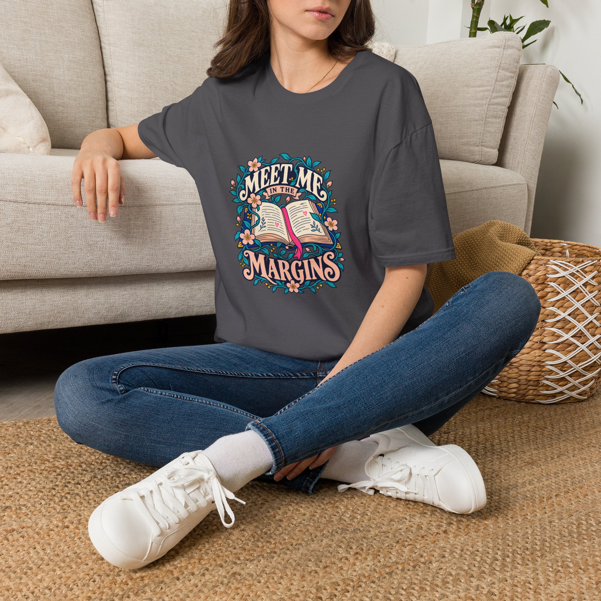 Meet Me in the Margins Tee — Book Annotator Graphic T-Shirt, Unisex Softstyle - Image 5