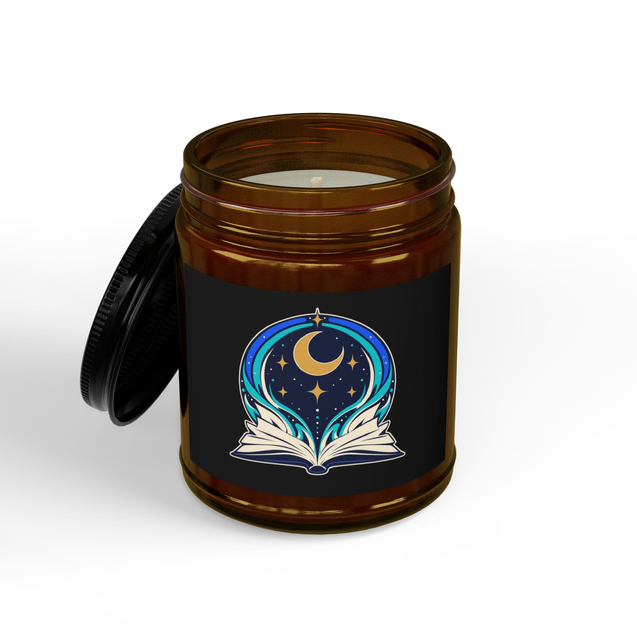 Midnight Reader Candle — Celestial Bookish Scented Soy Candle, 4oz & 9oz - Image 4