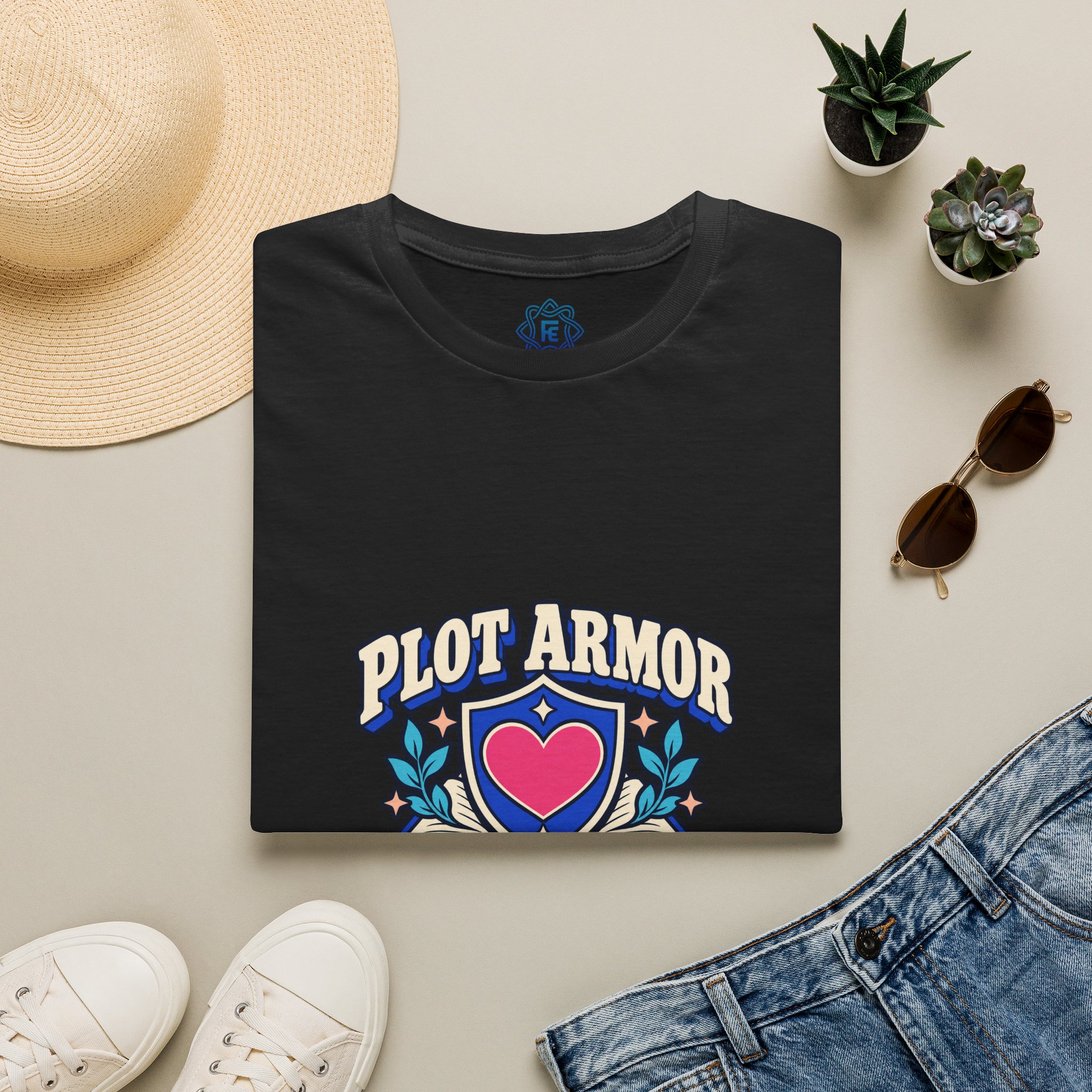 Plot Armor for My Feelings Tee — Book Lover Graphic T-Shirt, Unisex Softstyle - Image 8