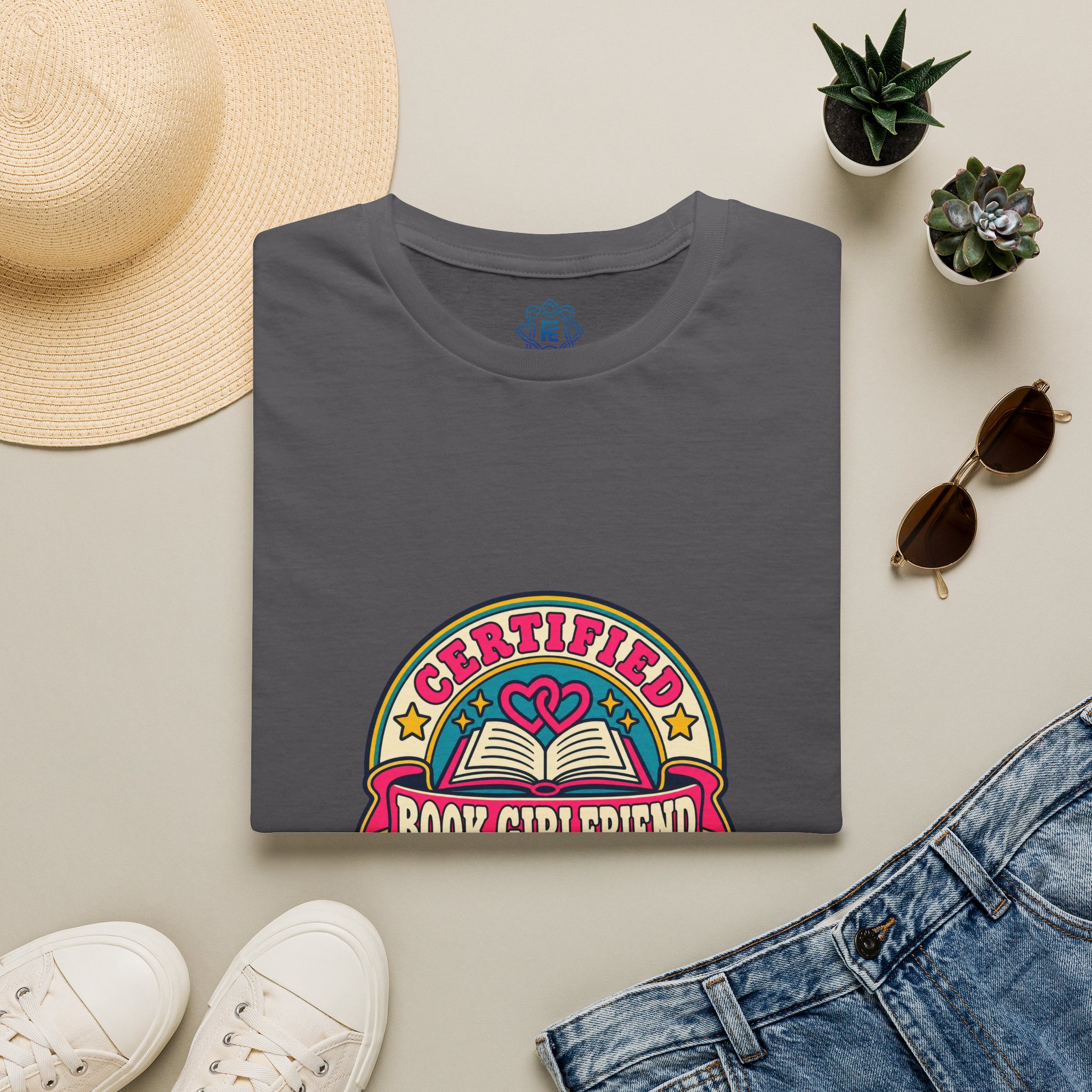 Certified Book Girlfriend Collector Tee — Sapphic Romance Reader Graphic T-Shirt, Unisex Softstyle - Image 6