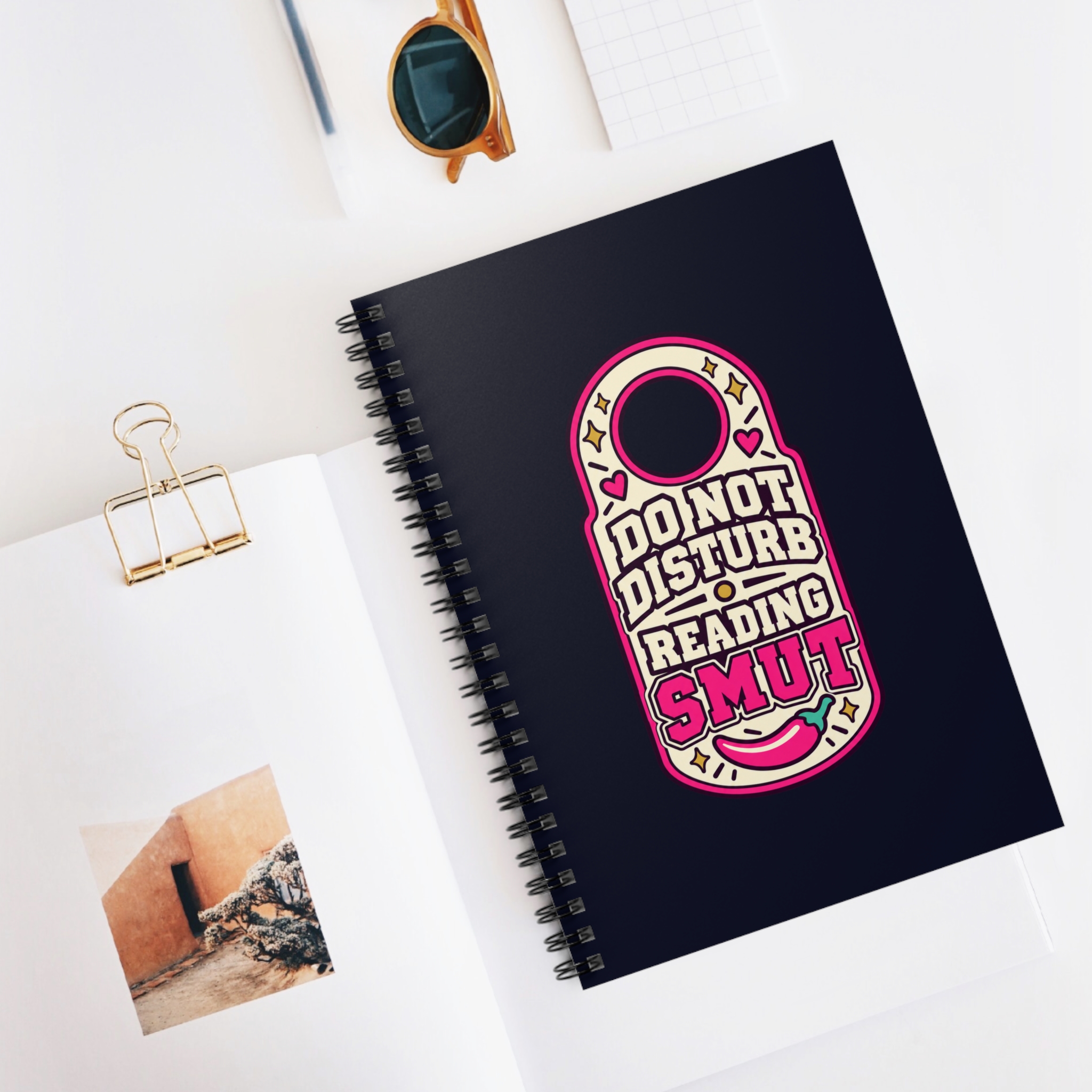 Do Not Disturb, Reading Smut Spiral Notebook — Spicy Romance Reader Ruled Notebook, 6″ × 8″ - Image 5