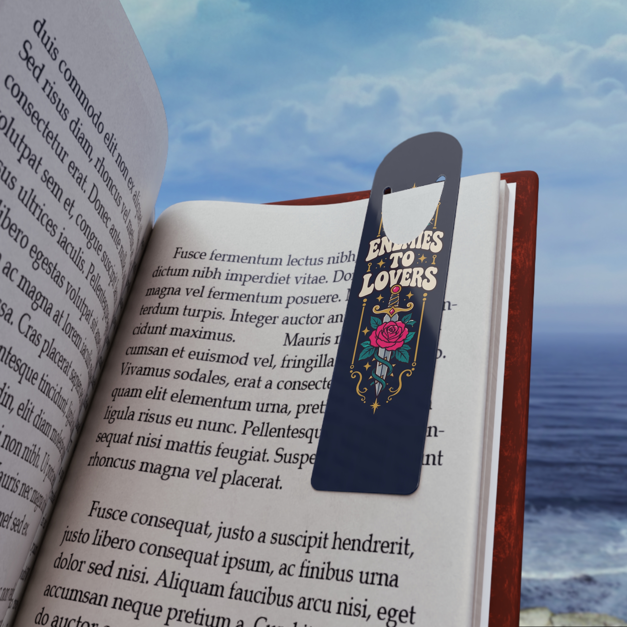 Enemies to Lovers Bookmark — Aluminum Bookmark for Romance Readers - Image 4