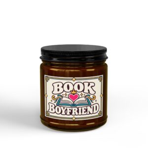 Book Boyfriend Candle — Romance Reader Scented Soy Candle, 4oz & 9oz