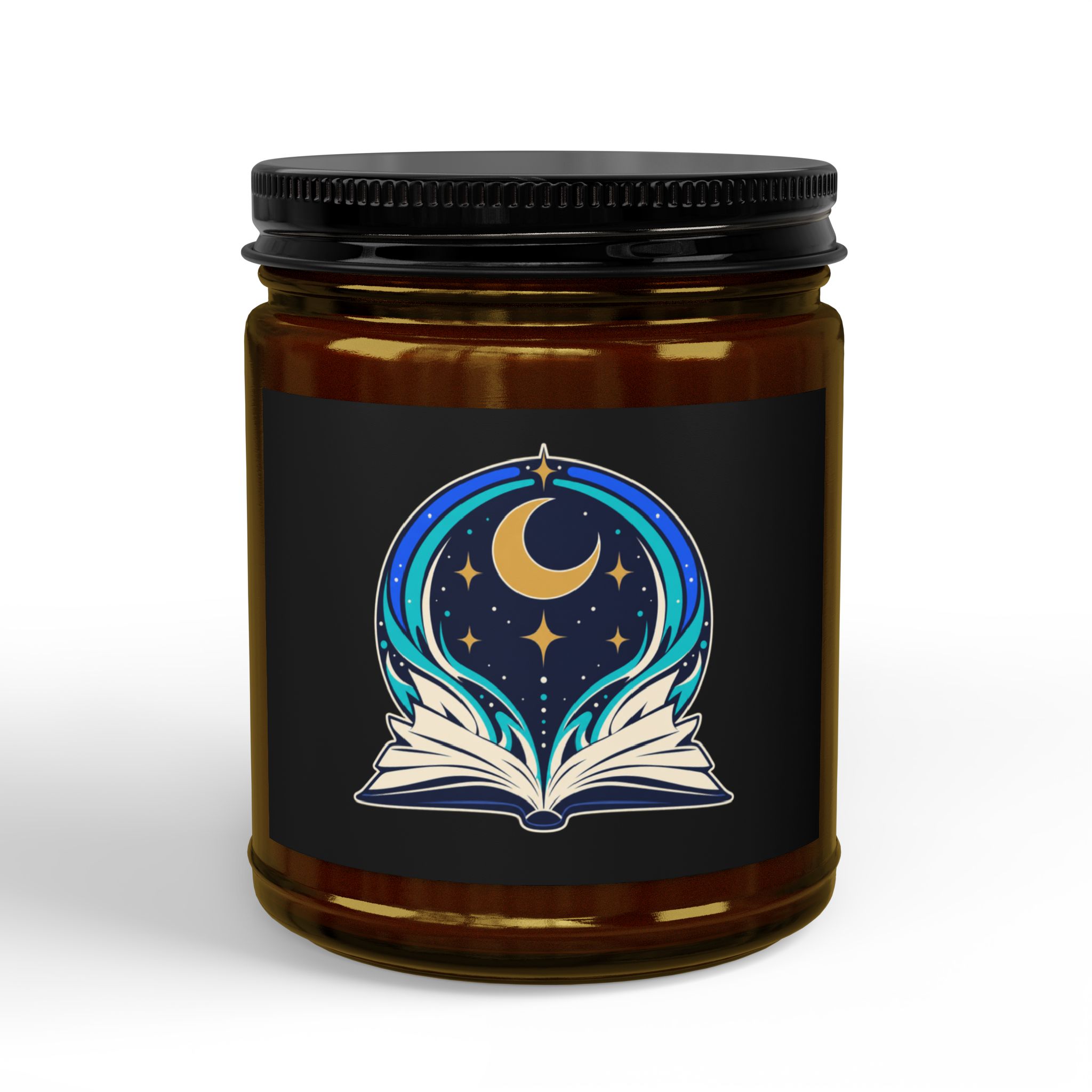 Midnight Reader Candle — Celestial Bookish Scented Soy Candle, 4oz & 9oz - Image 3