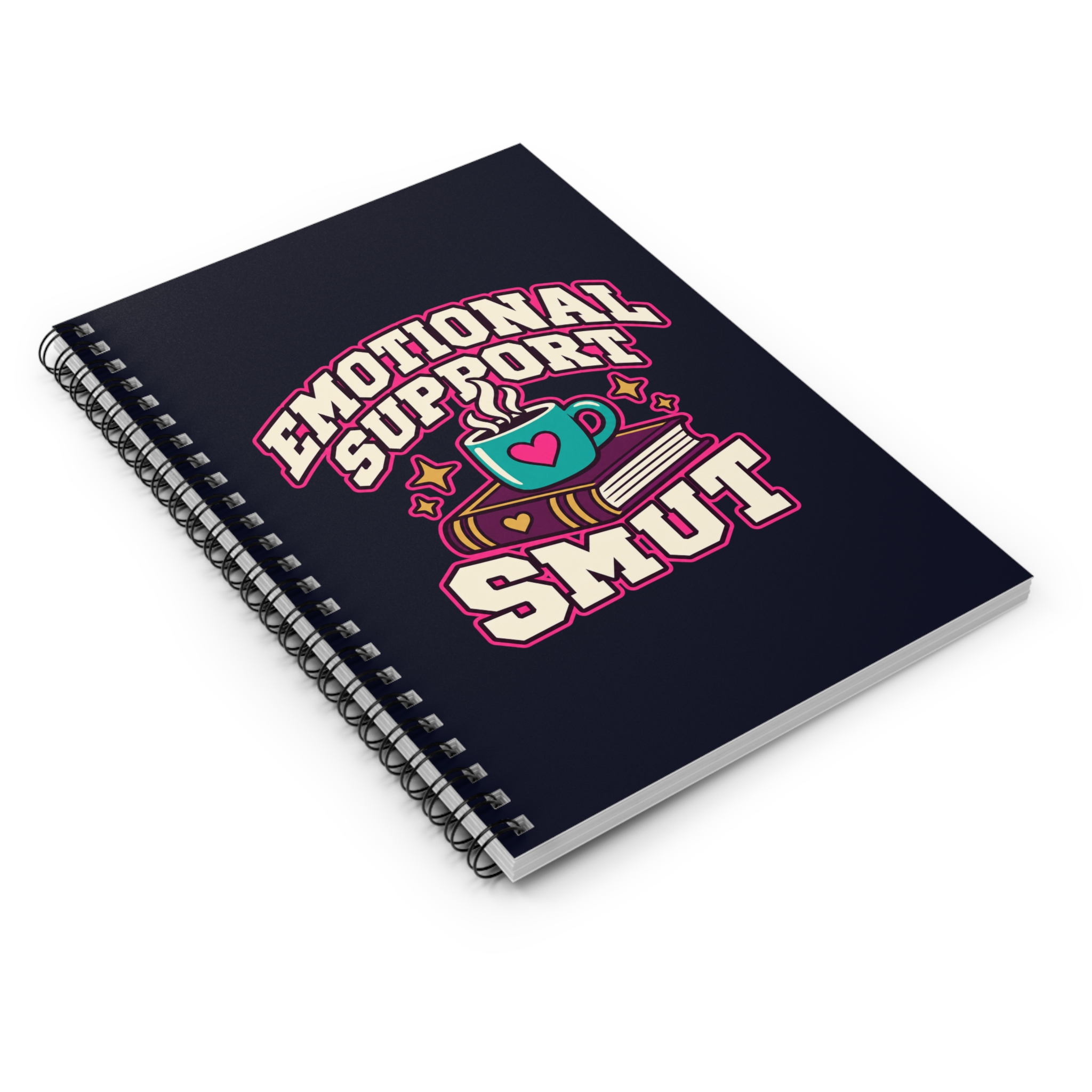 Emotional Support Smut Spiral Notebook — Spicy Romance Reader Ruled Notebook, 6″ × 8″ - Image 3