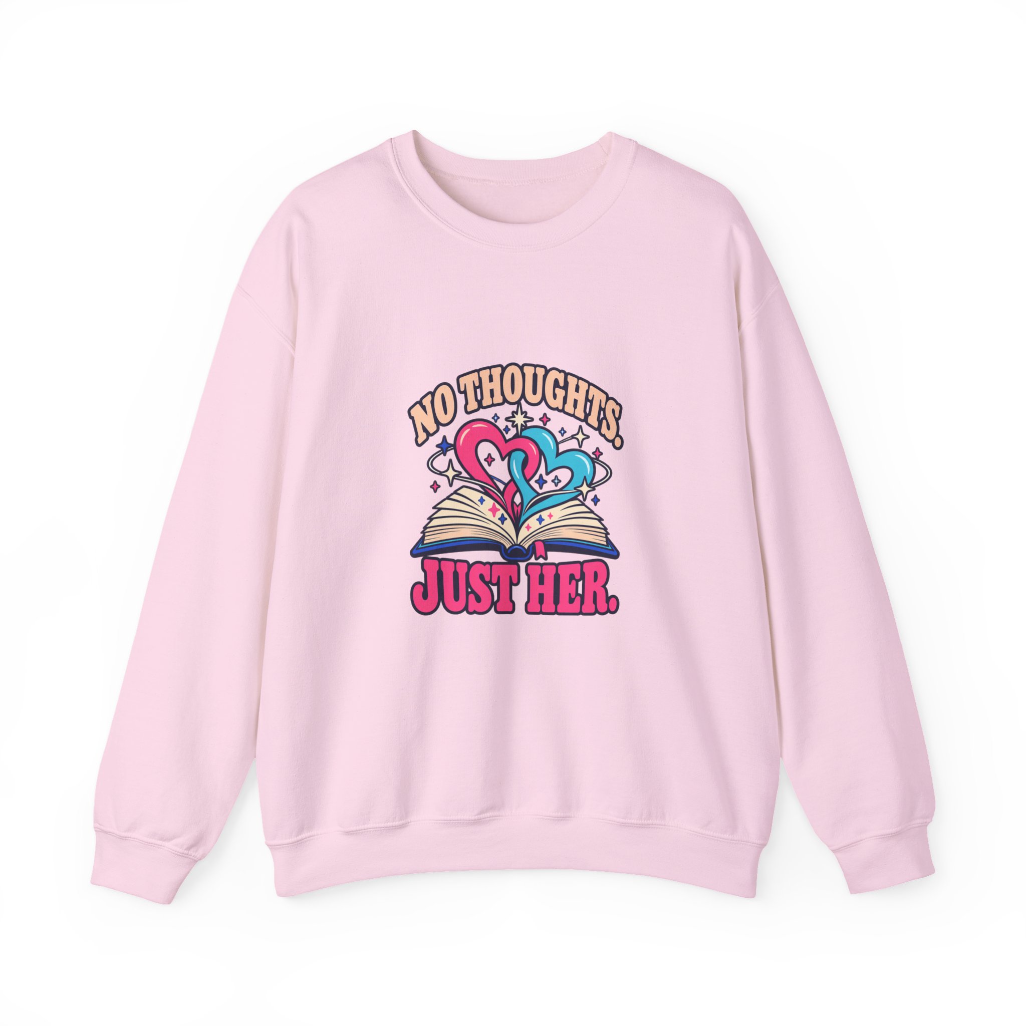 No Thoughts, Just Her Crewneck Sweatshirt — Sapphic Romance Reader Graphic Sweatshirt, Unisex - Image 17