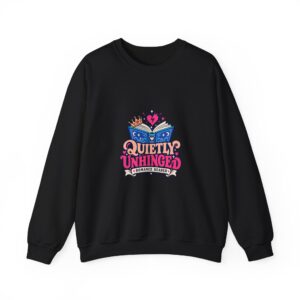 Quietly Unhinged Crewneck Sweatshirt — Romance Reader Graphic Sweatshirt, Unisex