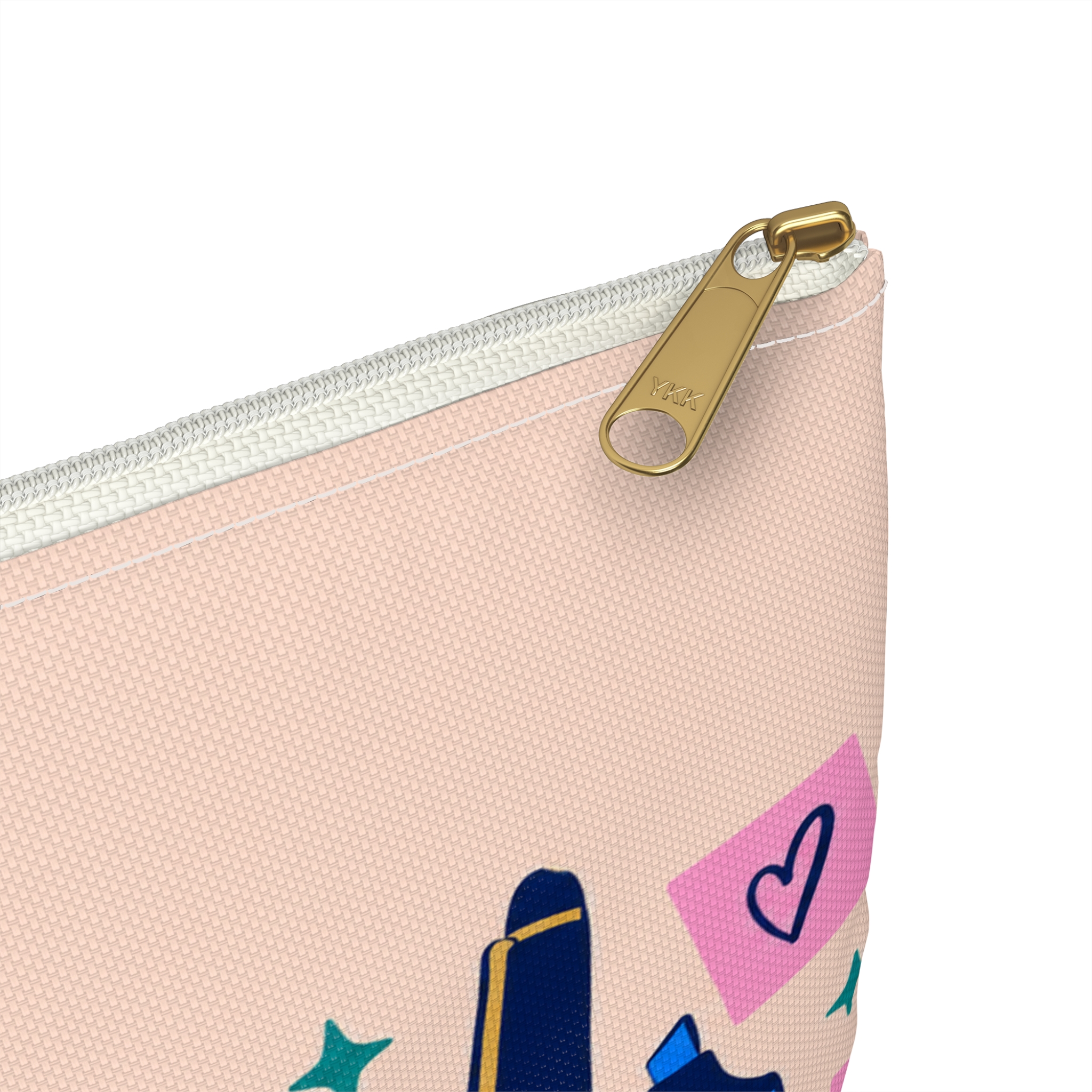 Annotated with Feelings Zip Pouch — Book Annotator Accessory Pouch (Peach) - Image 8