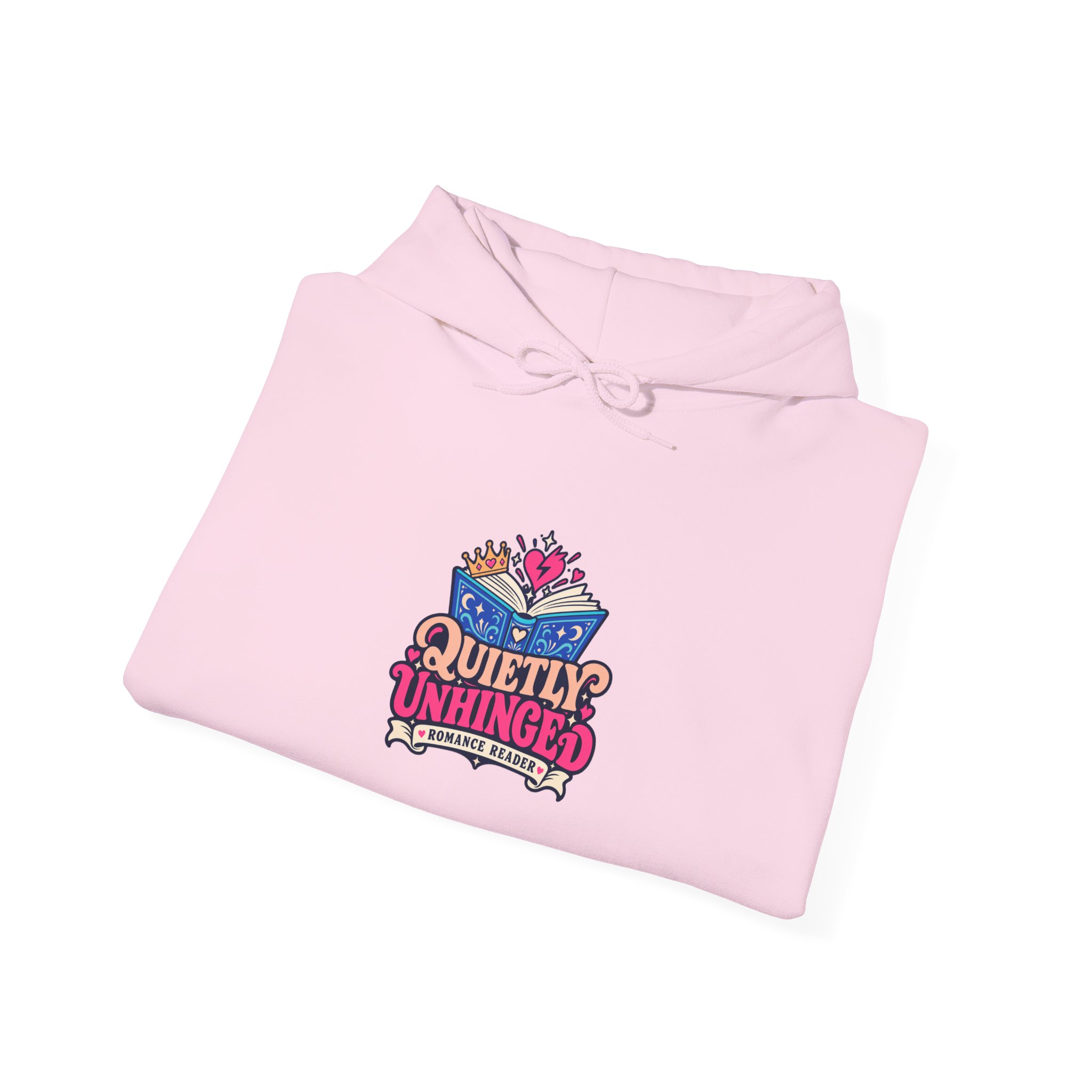 Quietly Unhinged Hoodie — Romance Reader Graphic Hooded Sweatshirt, Unisex - Image 20