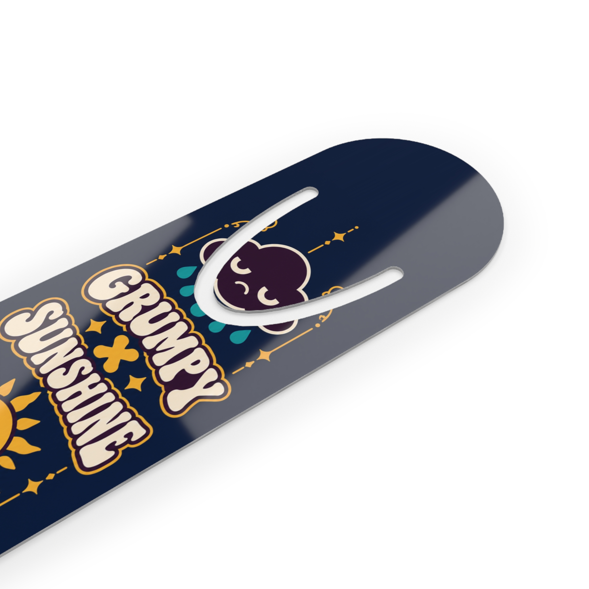 Grumpy × Sunshine Bookmark — Aluminum Bookmark for Romance Readers - Image 3