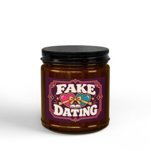 Fake Dating Candle — Romance Trope Scented Soy Candle, 4oz & 9oz