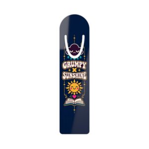 Grumpy × Sunshine Bookmark — Aluminum Bookmark for Romance Readers